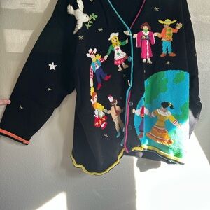 Storybook Knits Holiday Kids Around the World Cardigan